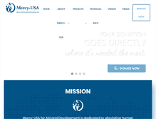 Tablet Screenshot of mercyusa.org